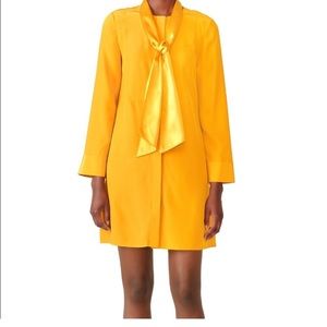 Tory Burch Sophia gold dress 100% silk - size 12
